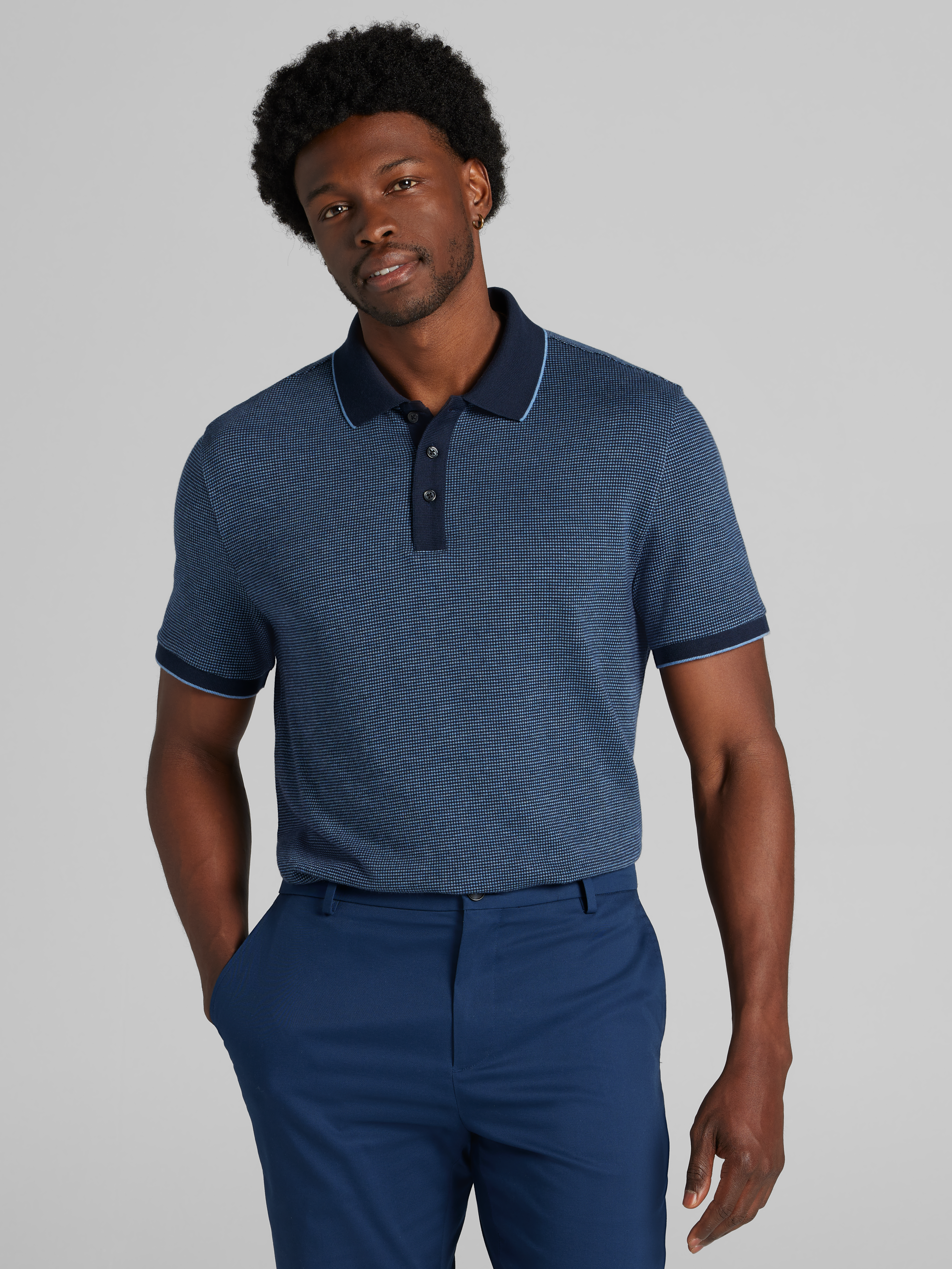 Mens Navy Blue Polo Shirts | Men's Wearhouse