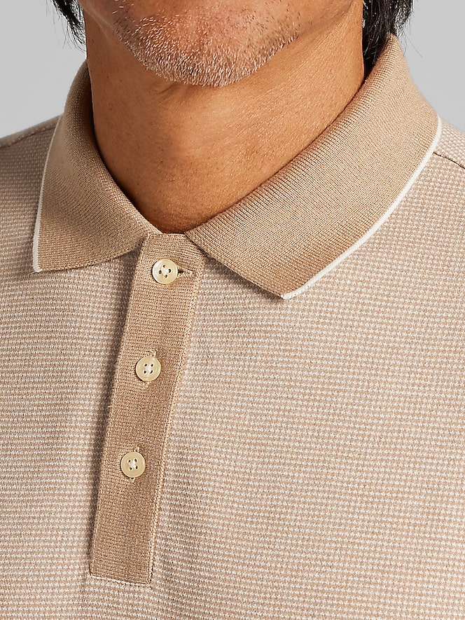 Joseph Abboud Modern Fit Jacquard Polo