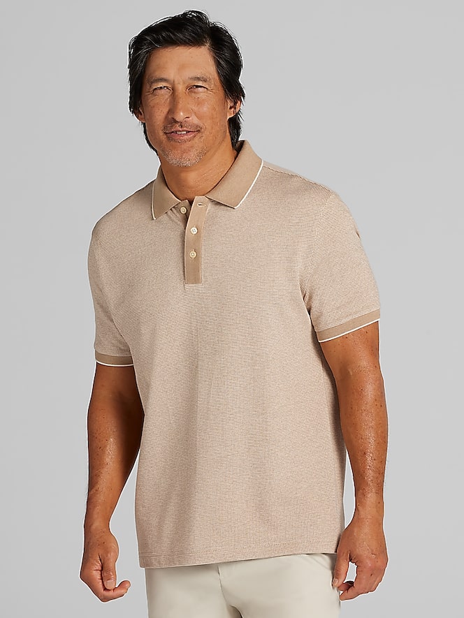 Joseph Abboud Modern Fit Jacquard Polo