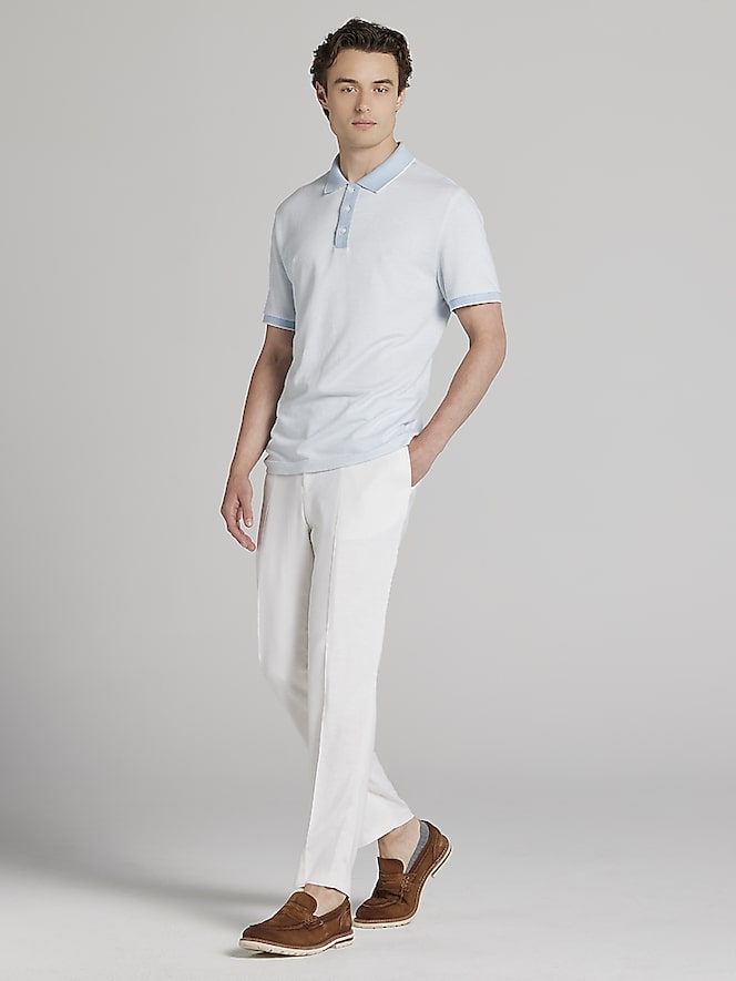 Joseph Abboud Modern Fit Jacquard Polo