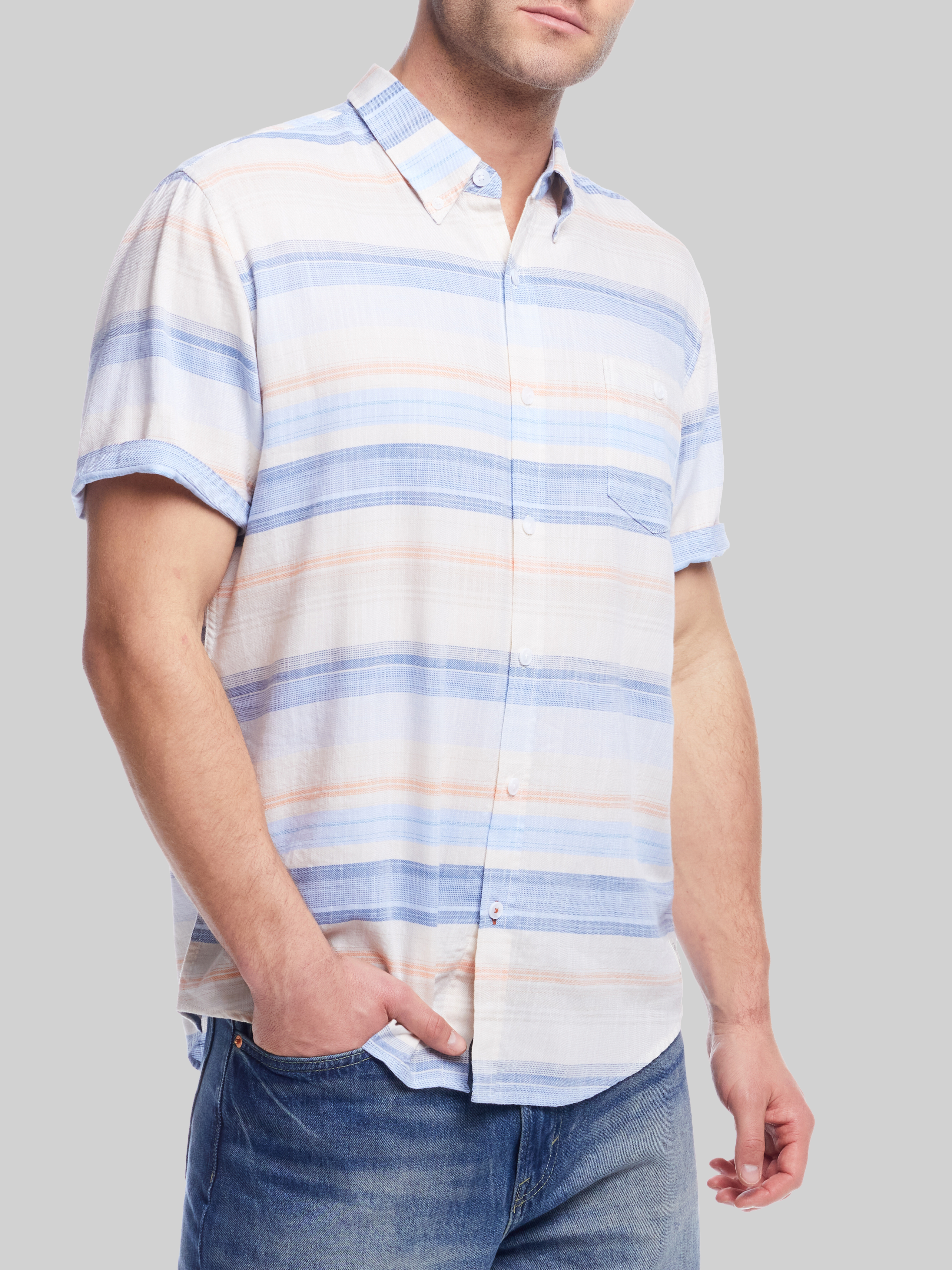 Classic Fit Short Sleeve Button Up Shirt