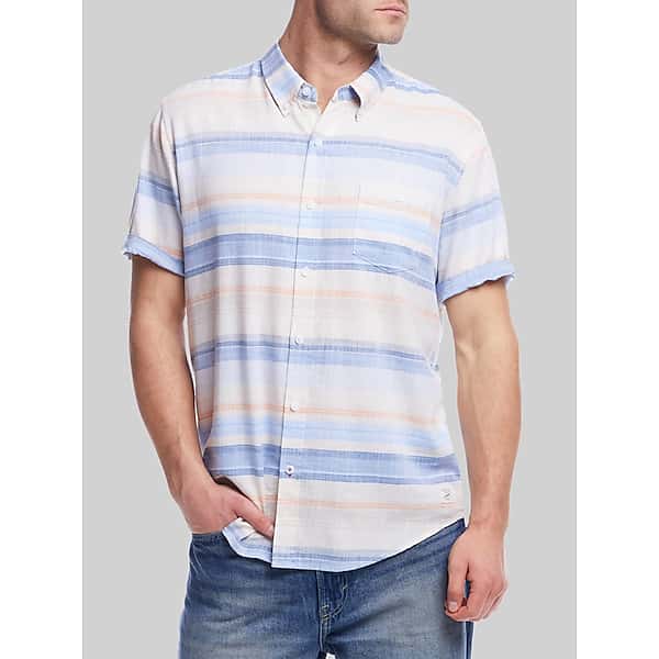 Weatherproof Vintage Men's Classic Fit Button Up Shirt Light Blue - Size: Small TMW69FN10093