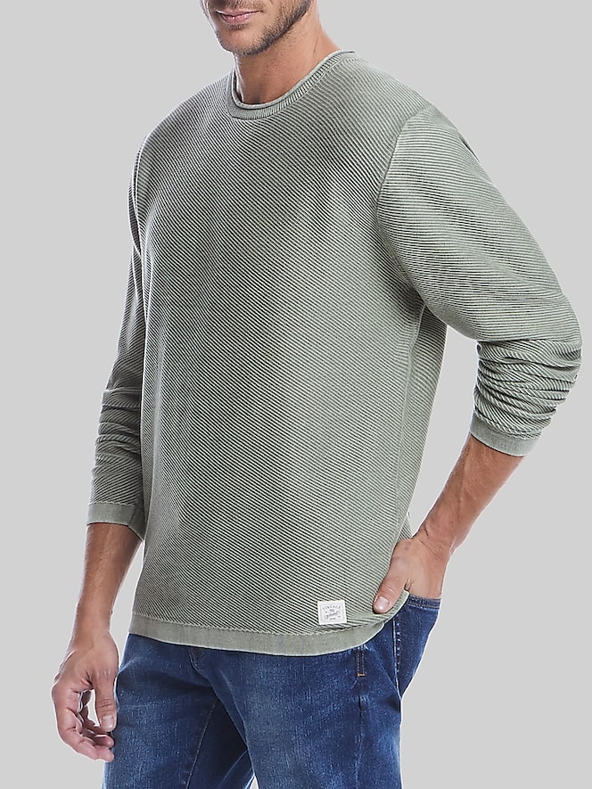 Weatherproof Vintage Classic Fit Twill Stonewash Sweater