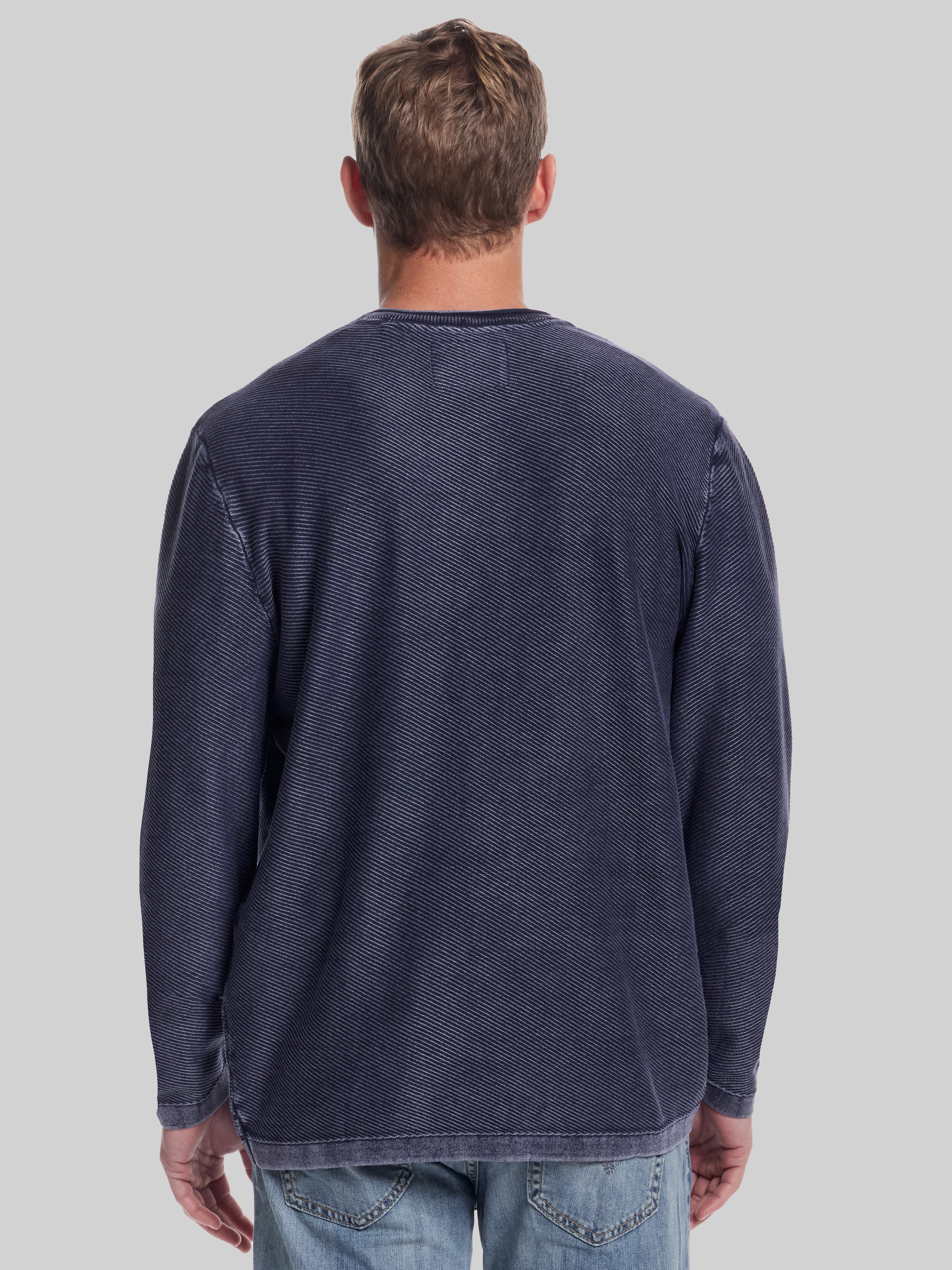 Classic Fit Twill Stonewash Sweater