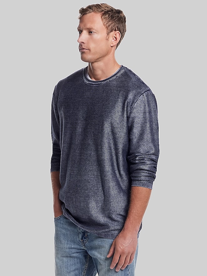 Weatherproof Vintage Twill Stonewash Crewneck Sweater