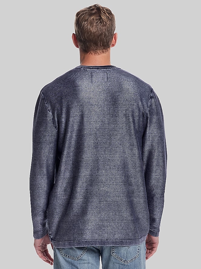 Weatherproof Vintage Twill Stonewash Crewneck Sweater