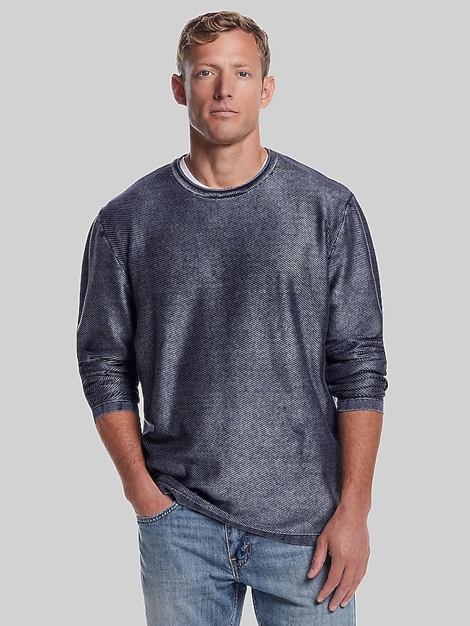 Weatherproof Vintage Twill Stonewash Crewneck Sweater