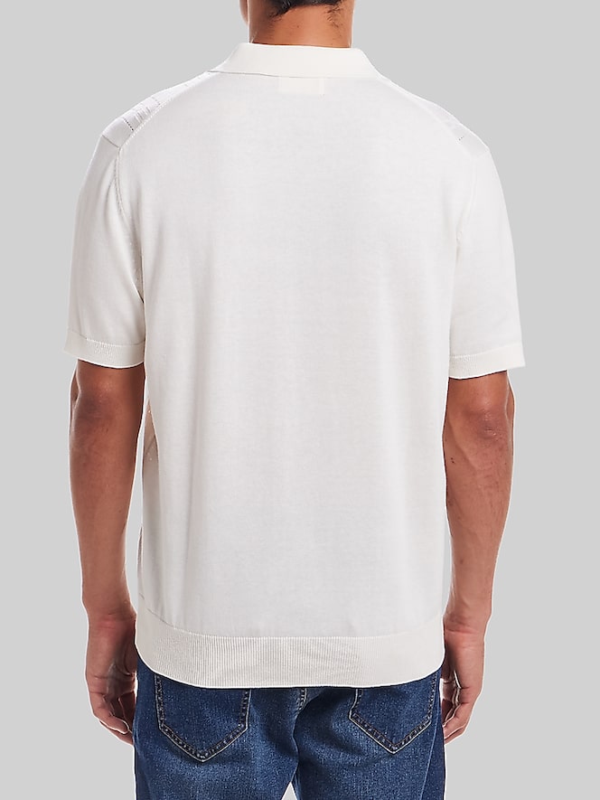 Weatherproof Vintage Pointelle Polo Sweater