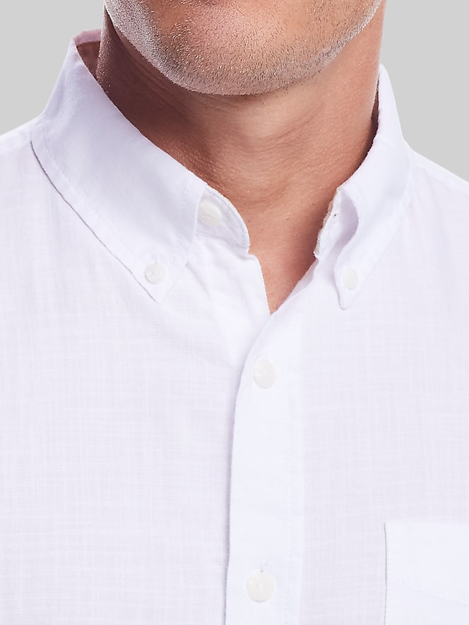 Weatherproof Vintage Classic Fit Solid Country Twill Button Up Shirt