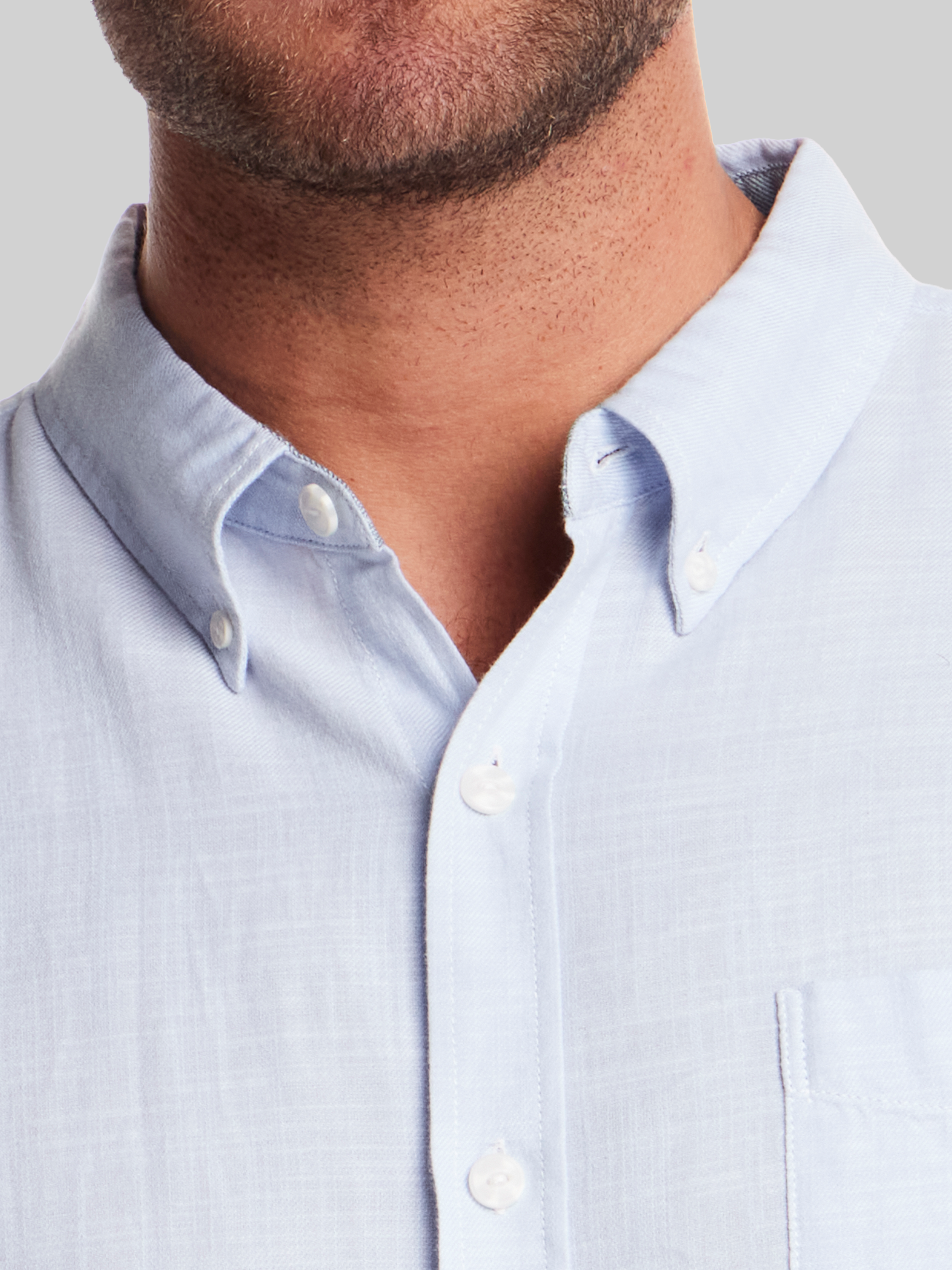 Classic Fit Solid Country Twill Button Up Shirt