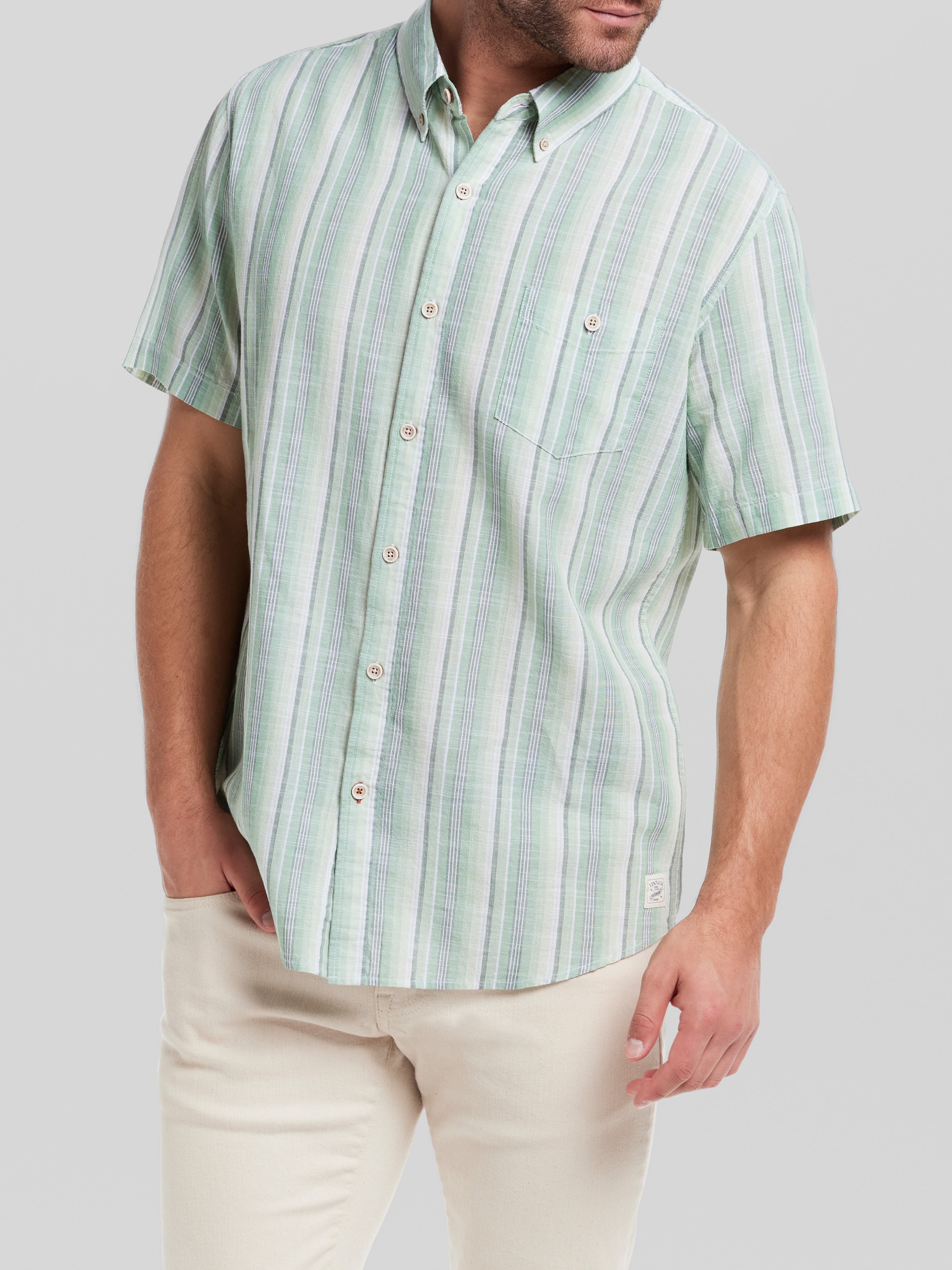Classic Fit Short Sleeve Button Up Shirt