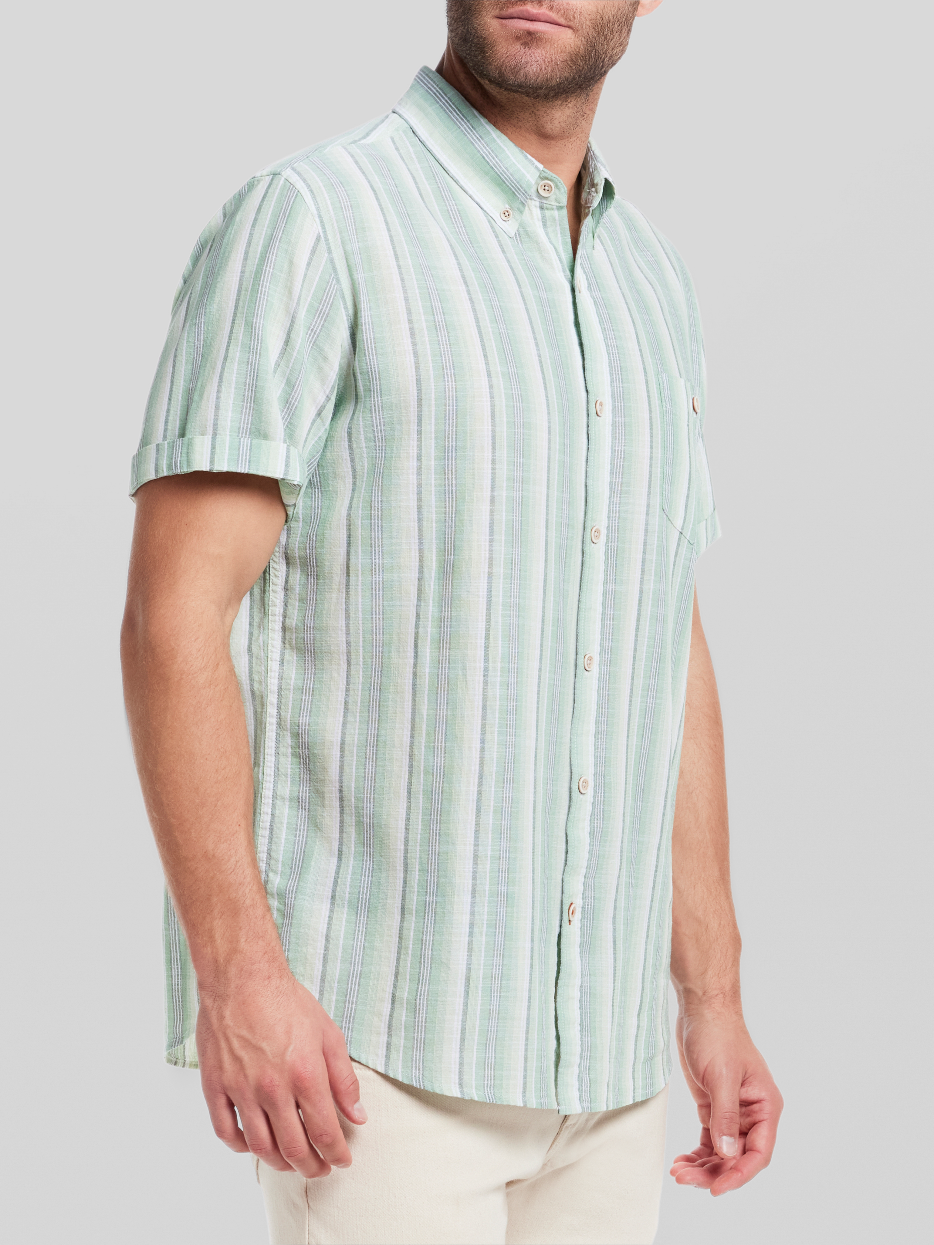 Classic Fit Short Sleeve Button Up Shirt