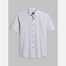 Awearness Kenneth Cole Slim Fit 4-Way Stretch Mini Circle Dot Button Up Shirt
