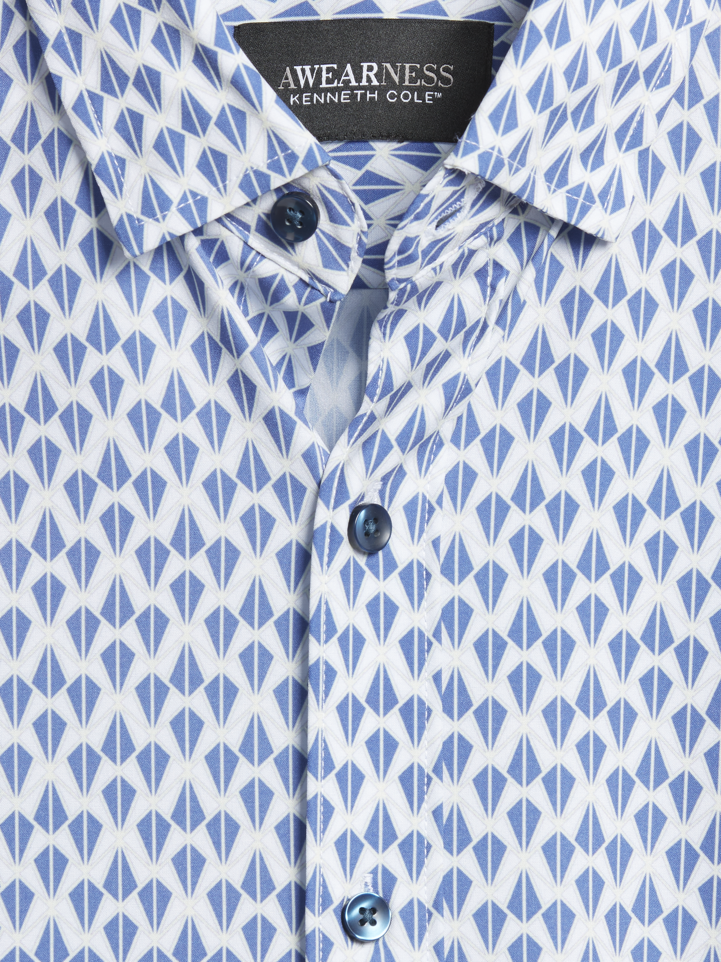 Slim Fit 4-Way Stretch Short Sleeve Button Up Shirt