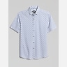 Awearness Kenneth Cole Slim Fit 4-Way Stretch Short Sleeve Button Up Shirt