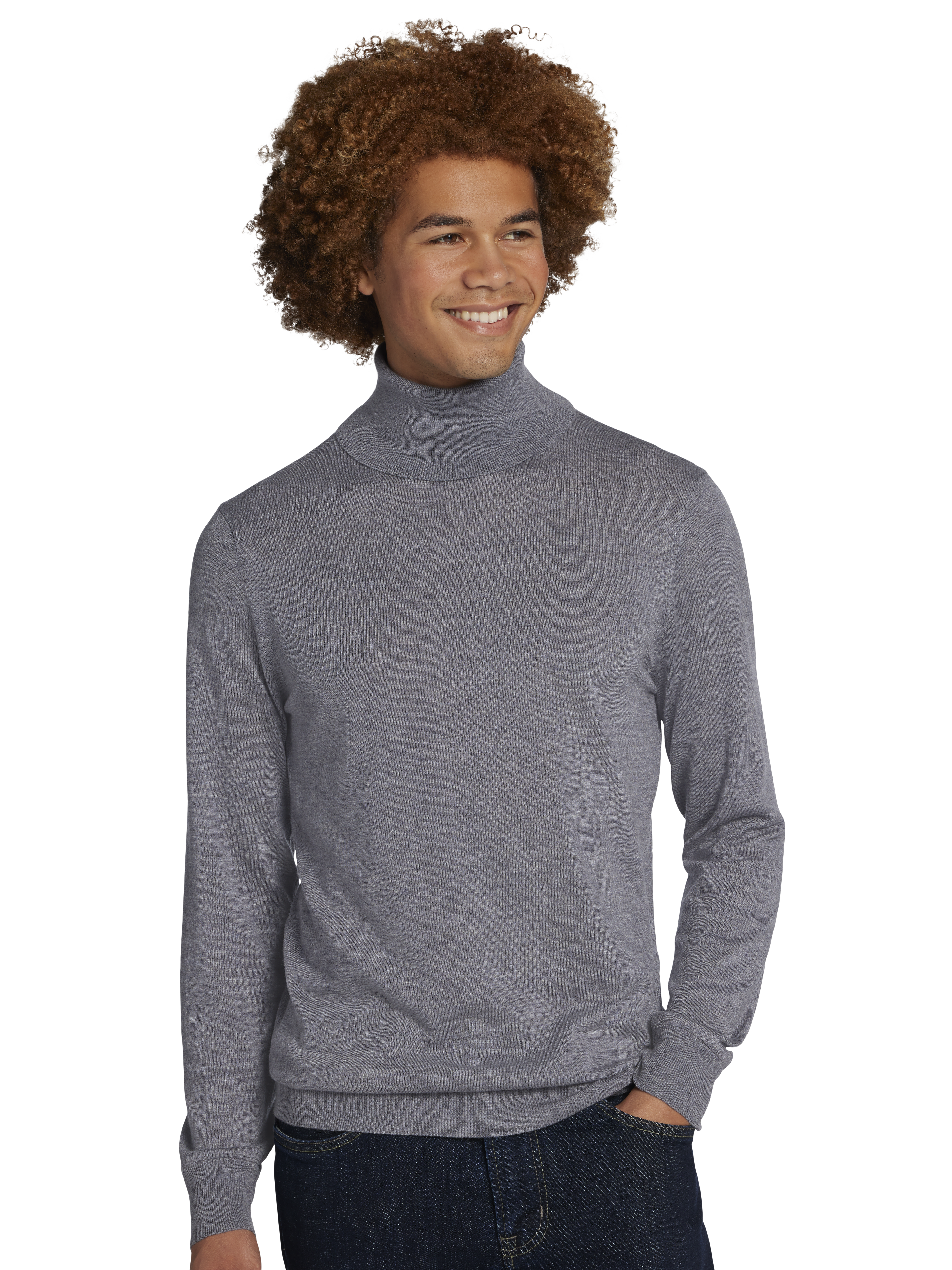 Slim Fit Fine Gauge Turtleneck Sweater