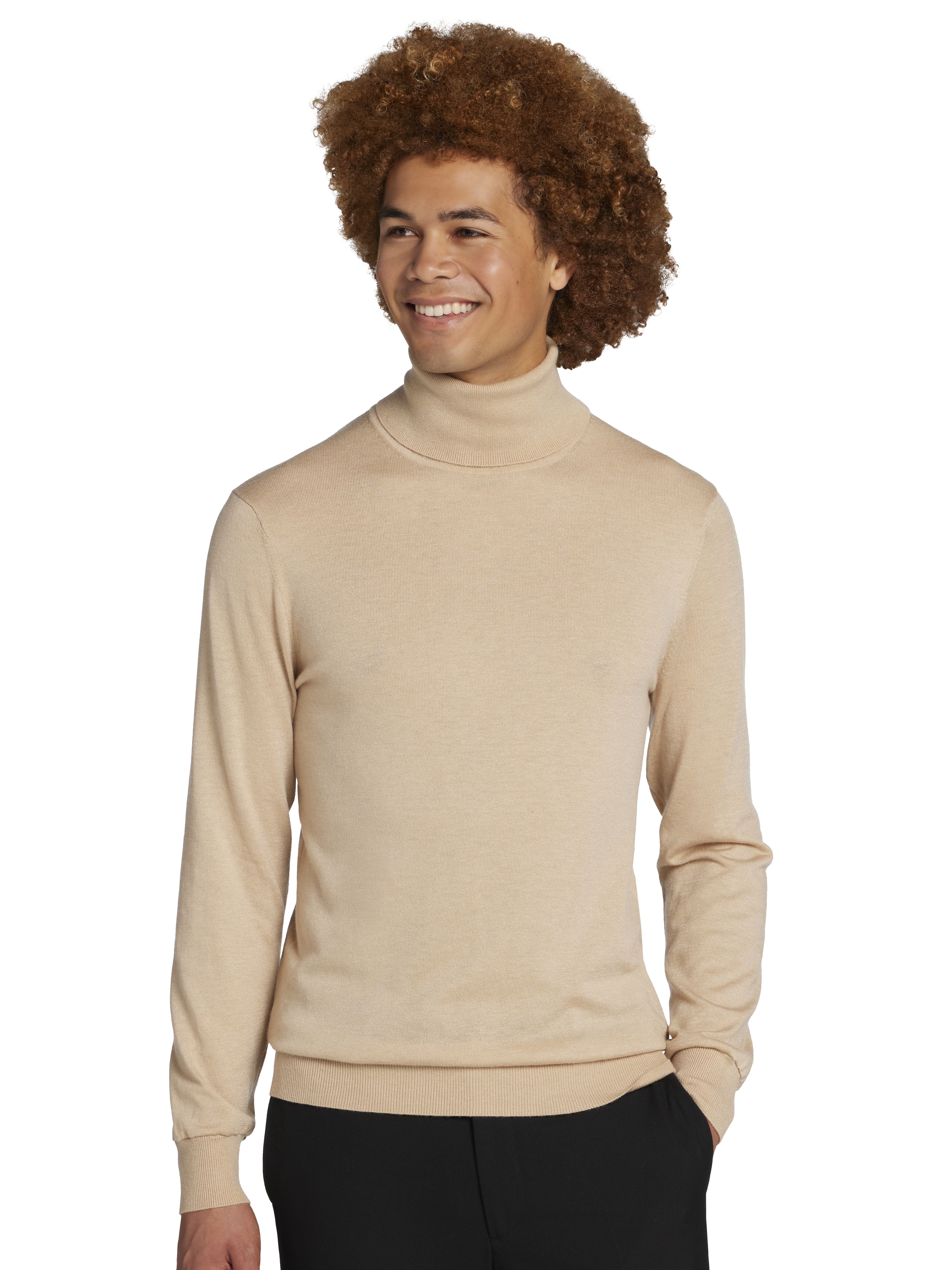 Slim Fit Fine Gauge Turtleneck Sweater