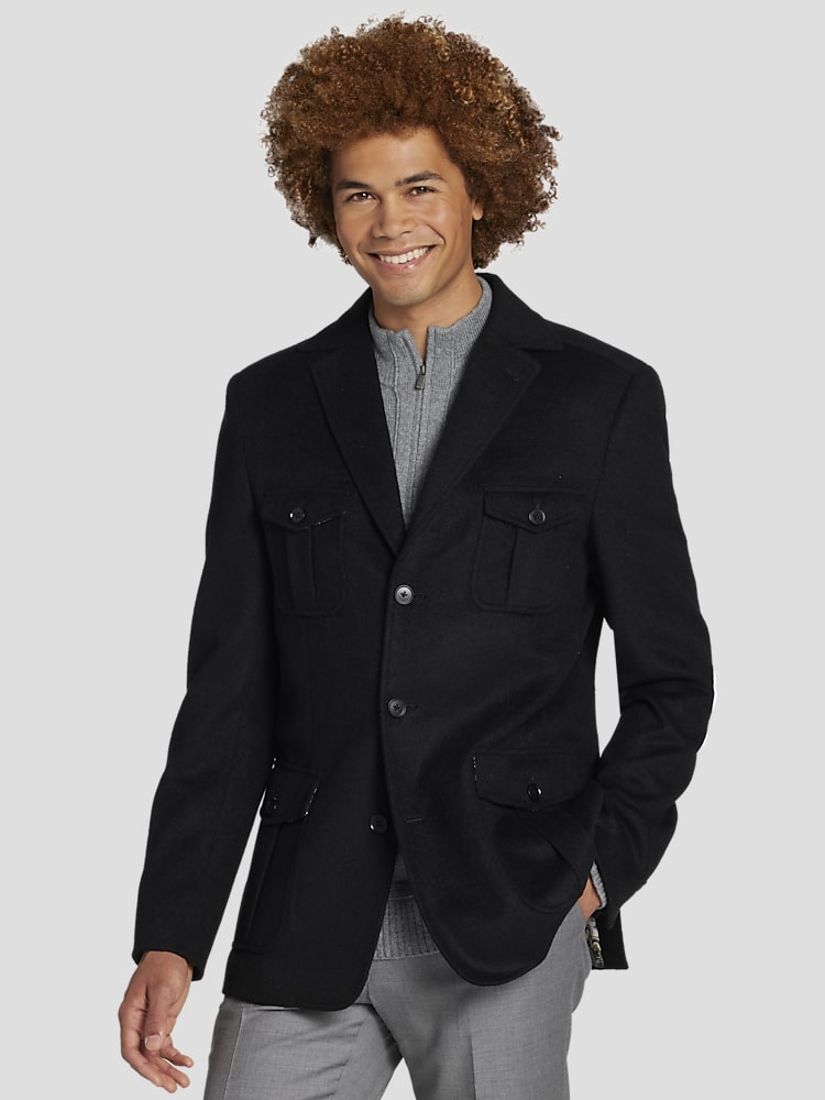 Paisley Gray Slim Fit Soft Touch Jacket Soft Jackets Men s Wearhouse