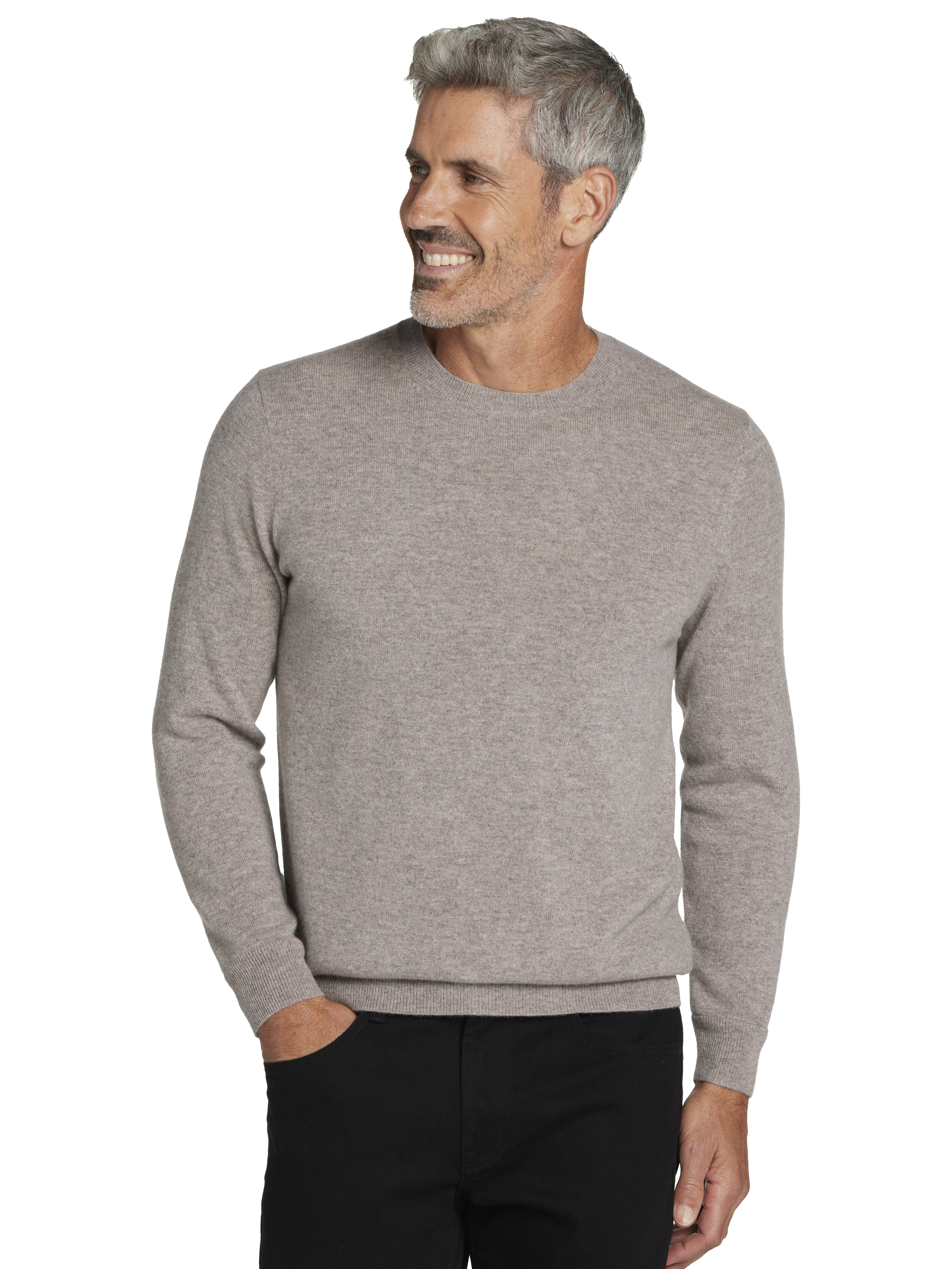 Modern Fit Crew Neck Cashmere Sweater