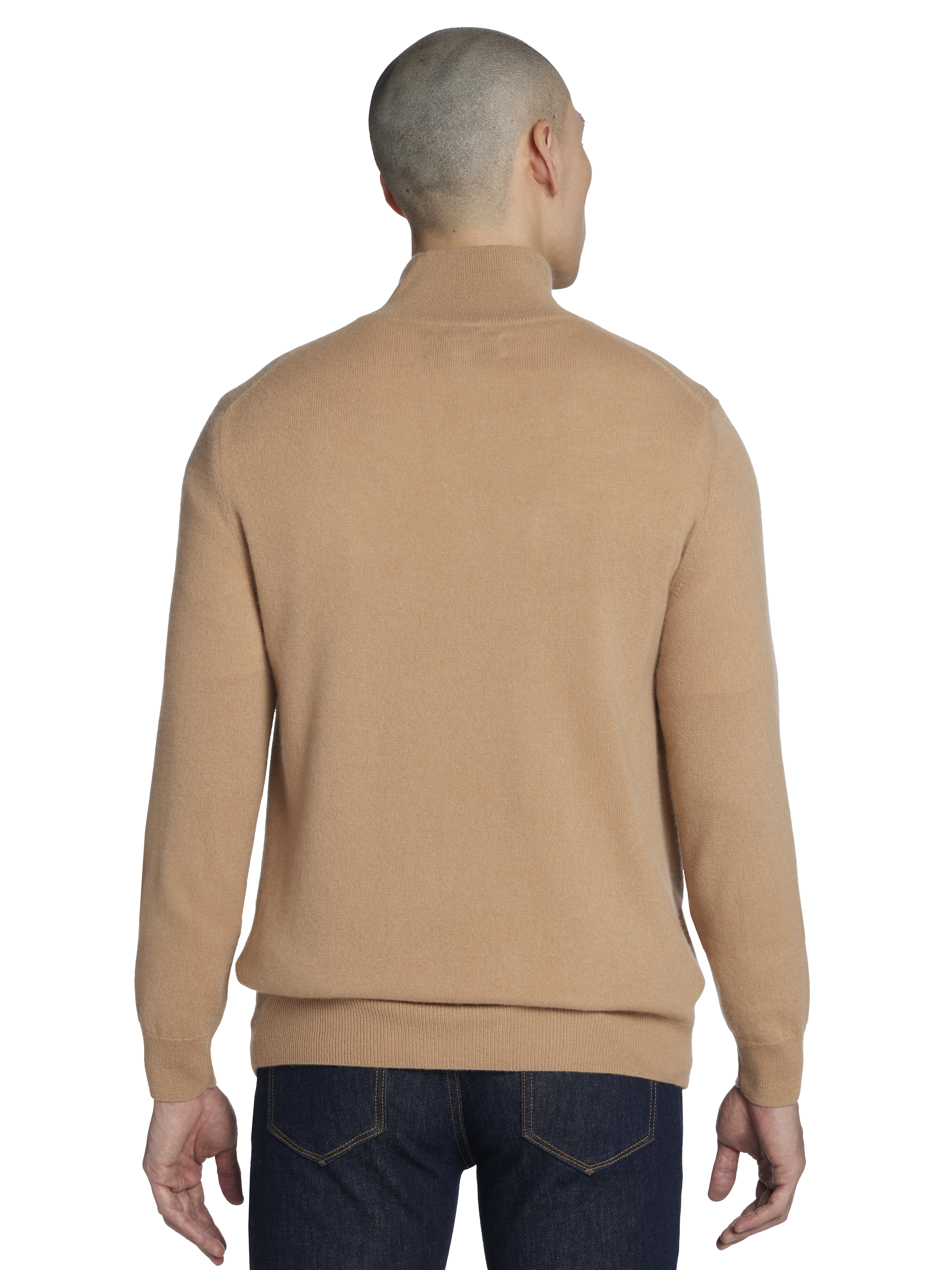 Modern Fit 1/4 Zip Cashmere Sweater