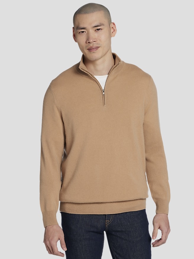 Big And Tall Quarter Zip Sweaters Men s Wearhouse