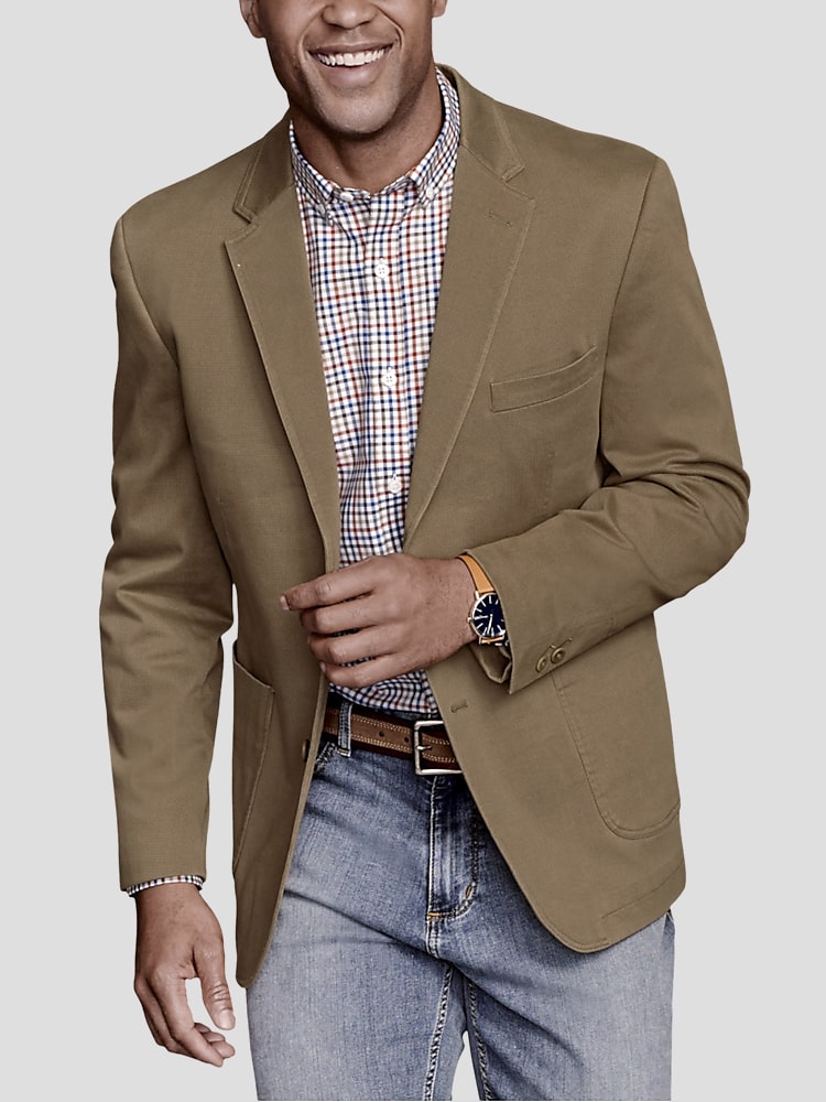 Cotton blazer dress online