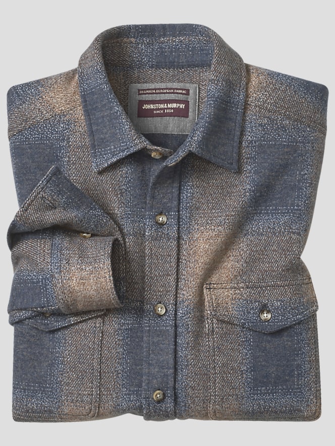 Johnston &Amp; Murphy Modern Fit Button Up Shirt