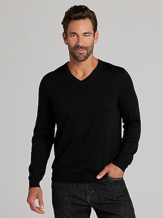 Merino Wool Quarter Zip Sweater