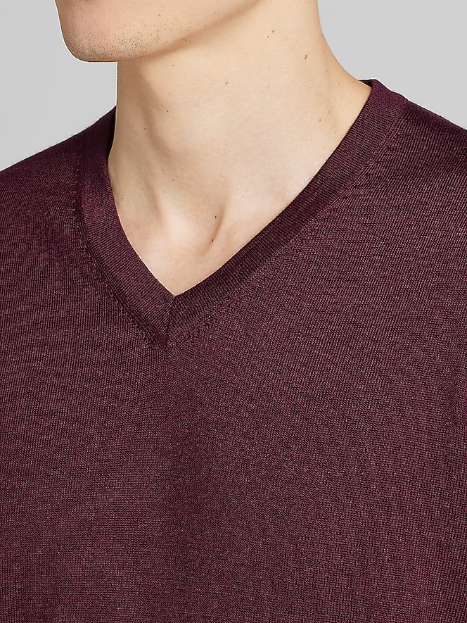 Joseph Abboud Merino Wool V-Neck Sweater