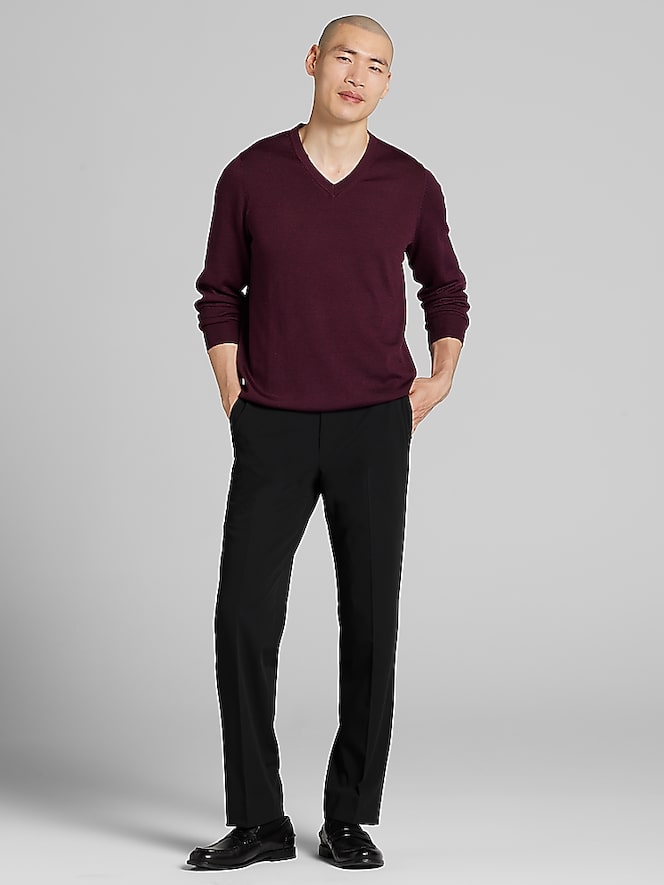 Joseph Abboud Merino Wool V-Neck Sweater