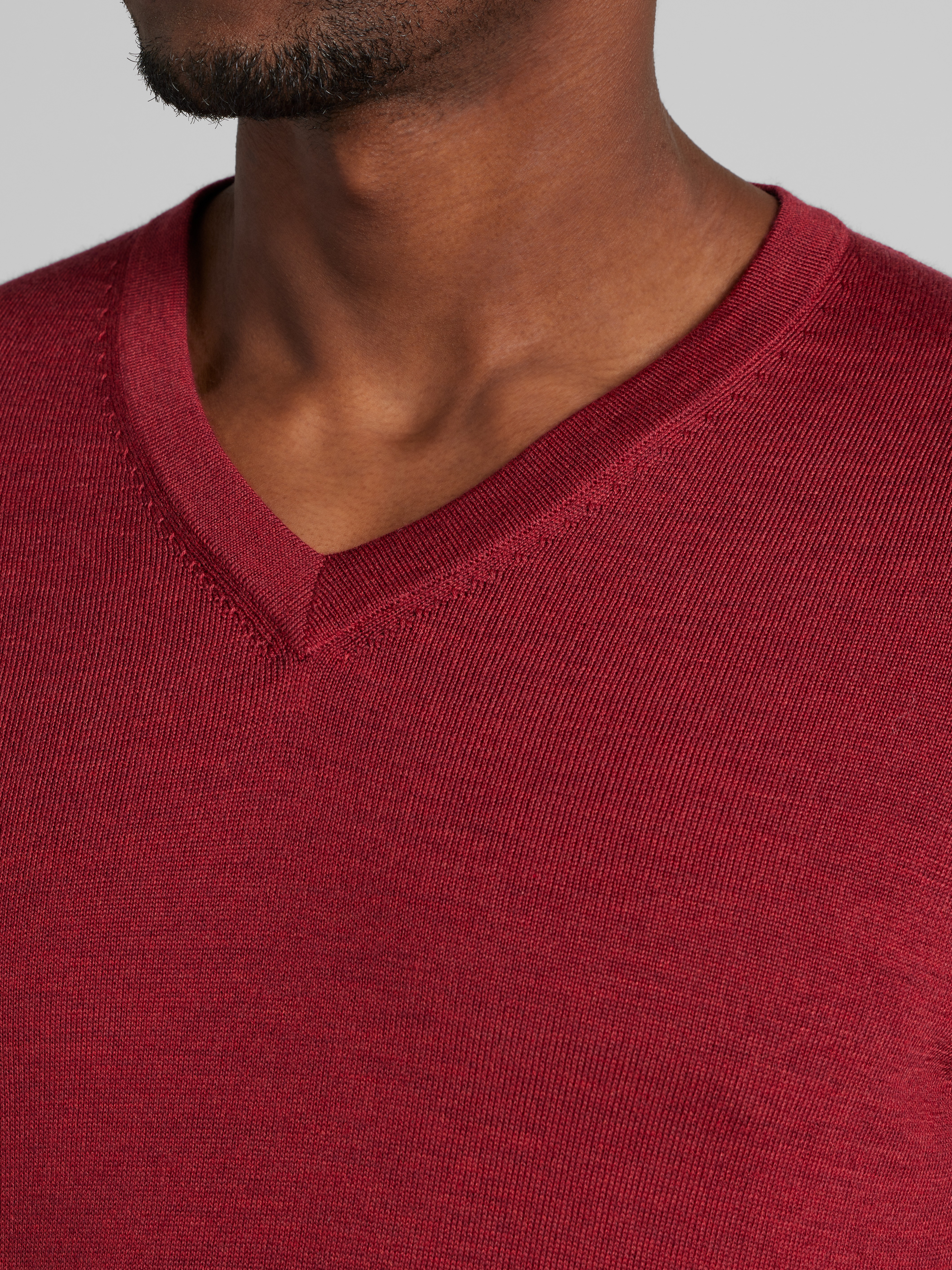 Merino Wool V-Neck Sweater
