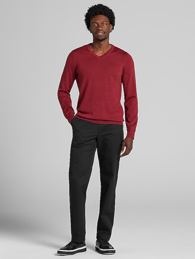 Joseph Abboud Merino Wool V-Neck Sweater