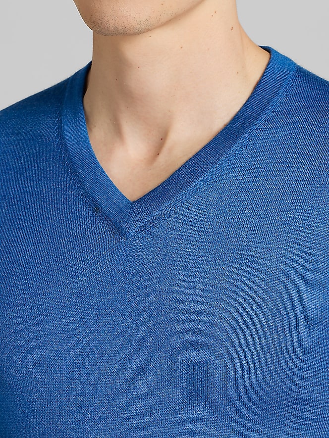Joseph Abboud Merino Wool V-Neck Sweater
