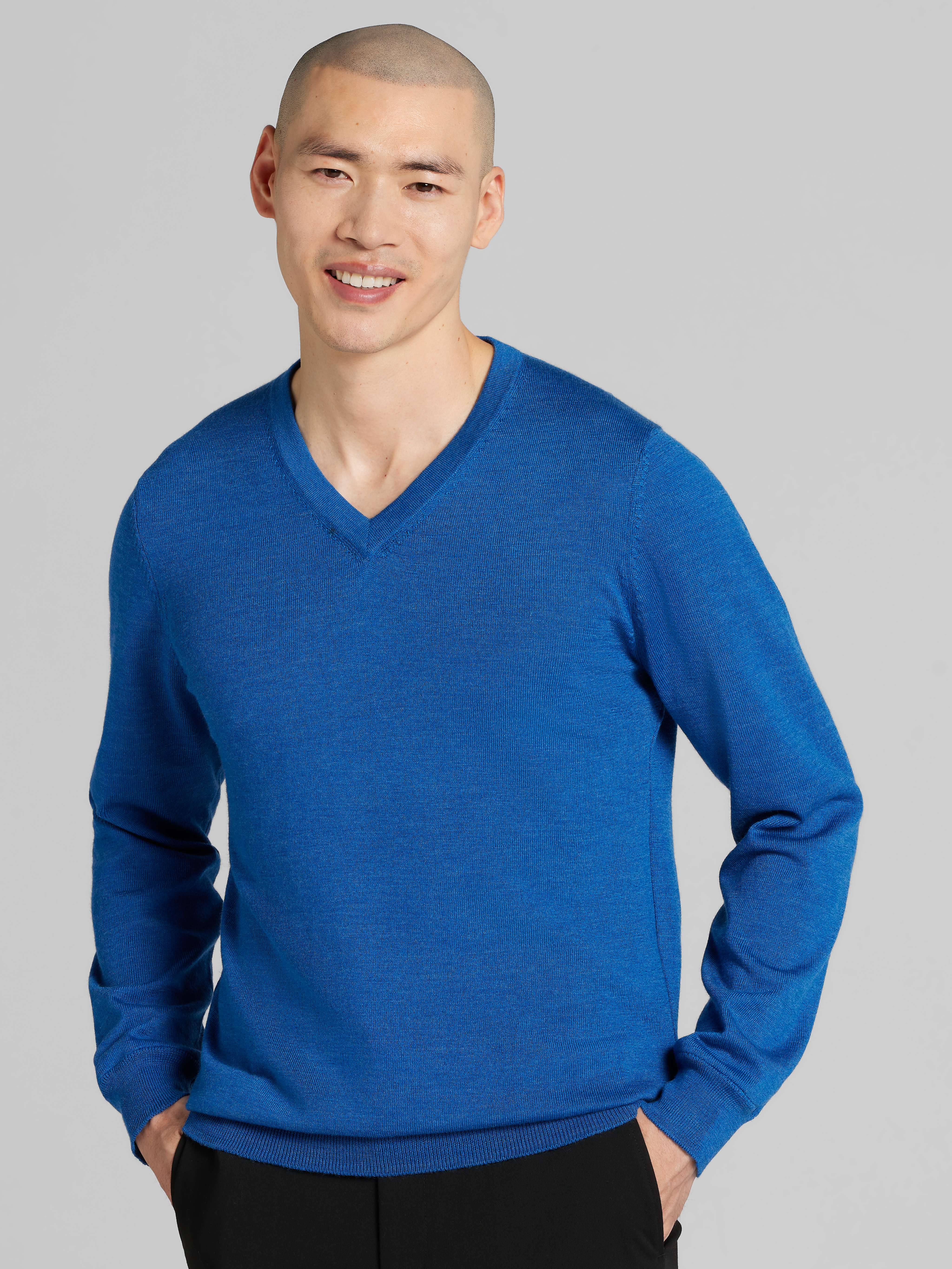 Merino Wool V-Neck Sweater