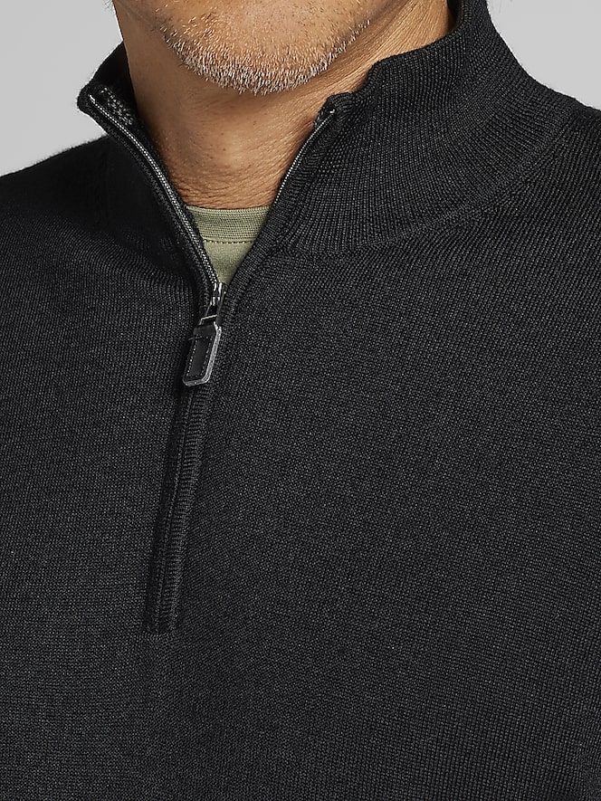 Joseph Abboud Merino Wool 1/4 Zip Sweater