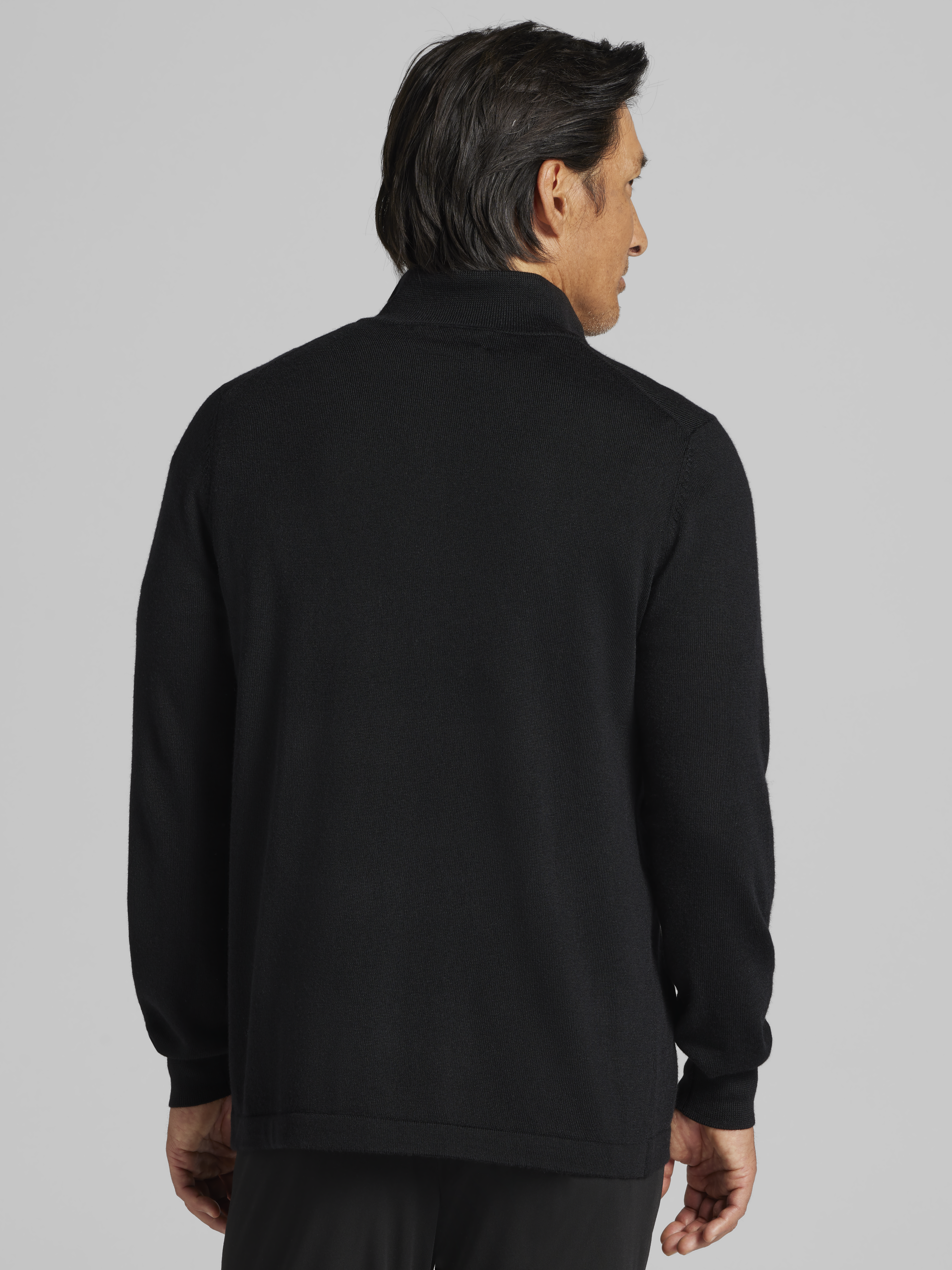Modern Fit Merino Wool 1/4 Zip Sweater