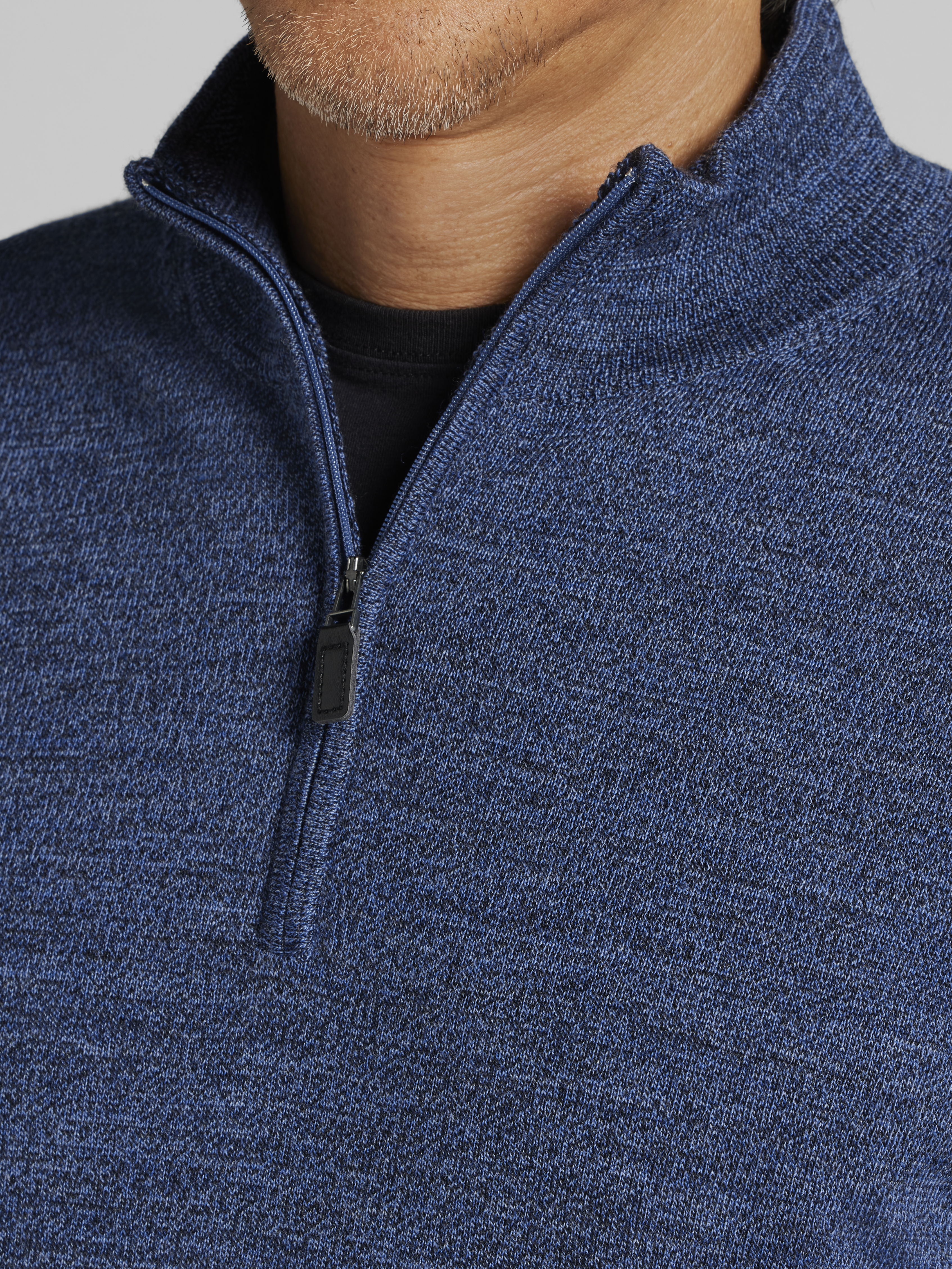 Merino Wool Quarter Zip Sweater