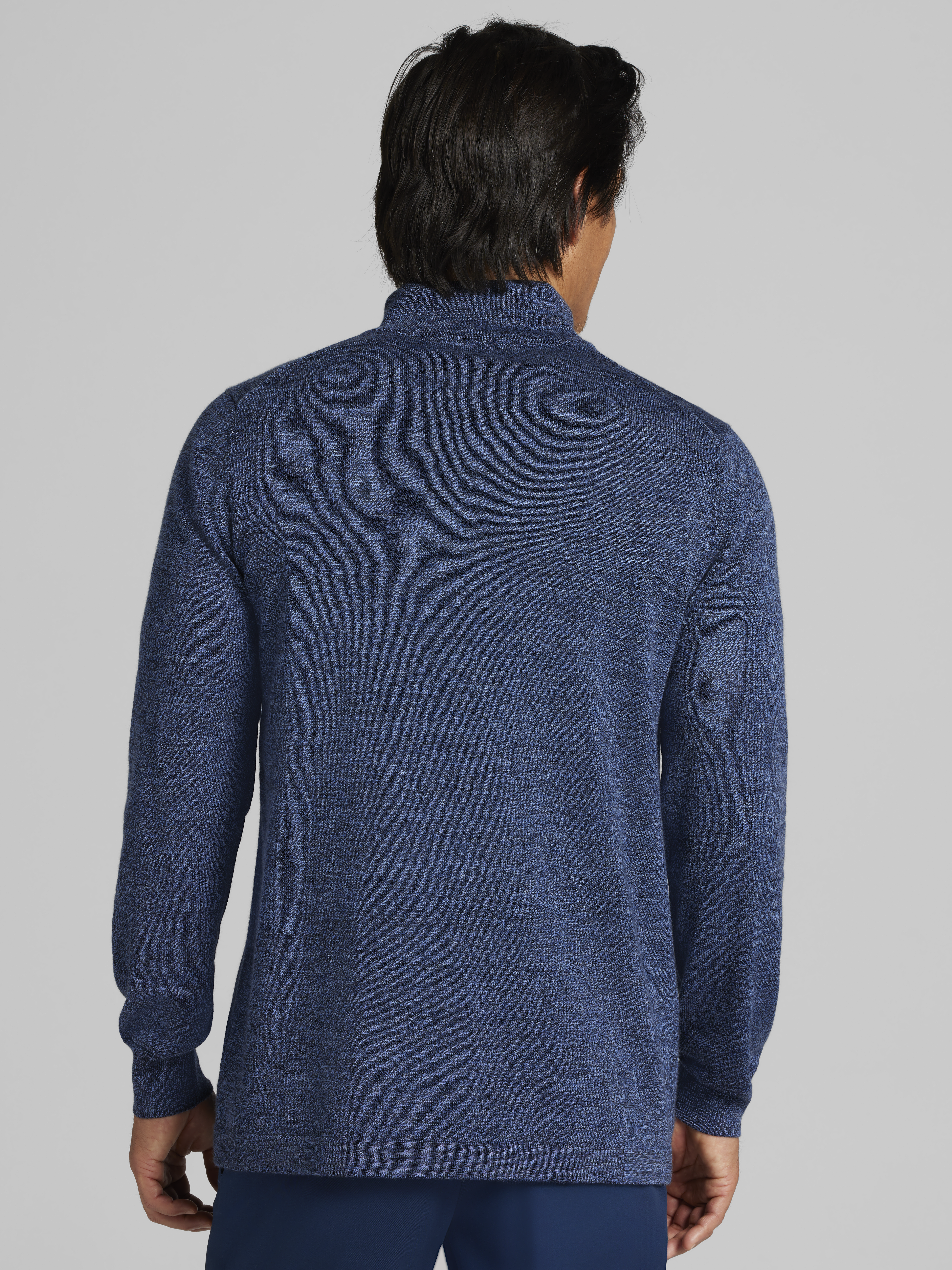 Merino Wool Quarter Zip Sweater