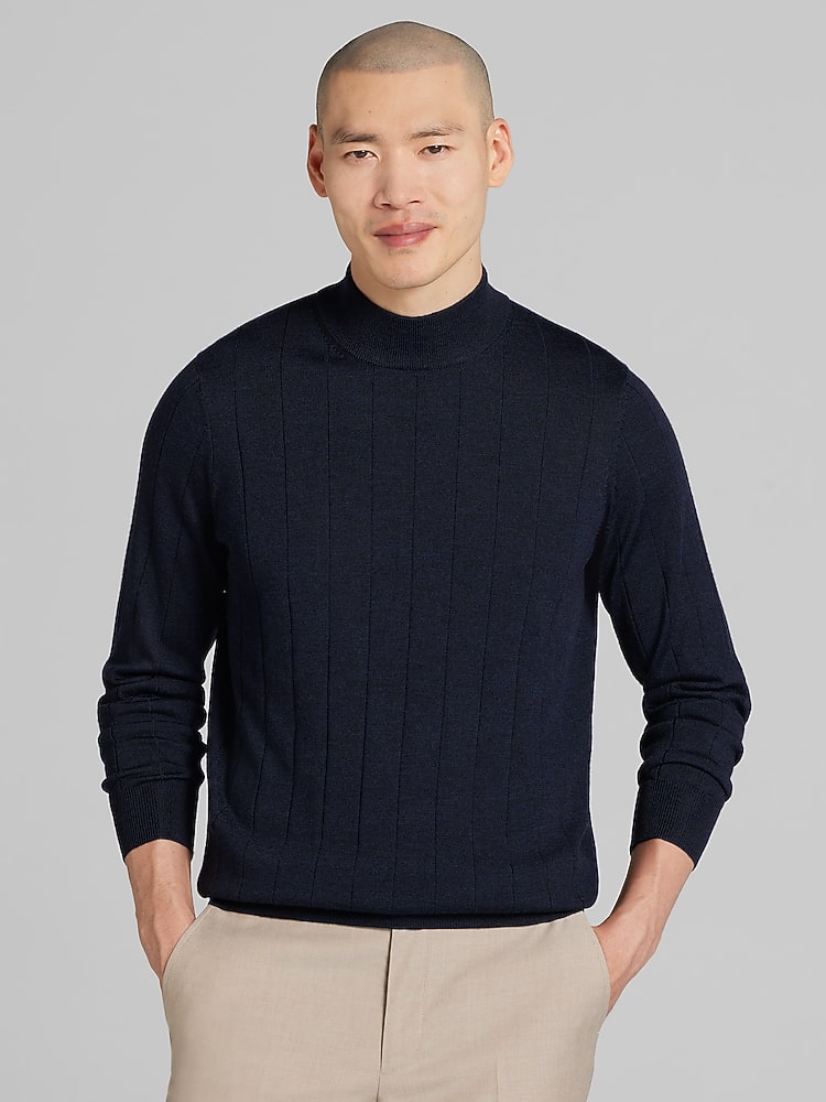 Joseph Abboud Merino Wool Mock Neck Sweater | Sweaters | Men's