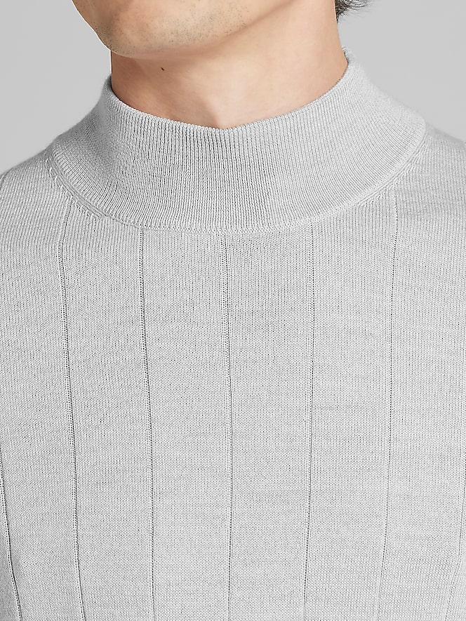Joseph Abboud Merino Wool Mock Neck Sweater