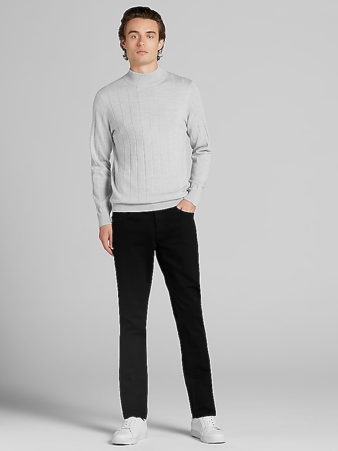 Joseph Abboud Merino Wool Mock Neck Sweater