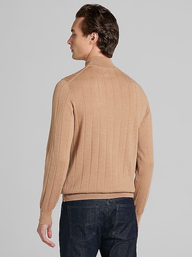 Joseph Abboud Merino Wool Mock Neck Sweater