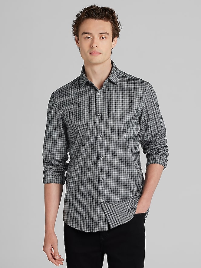 Awearness Kenneth Cole CHILLFLEX Slim Fit 4-Way Stretch Button Up Shirt