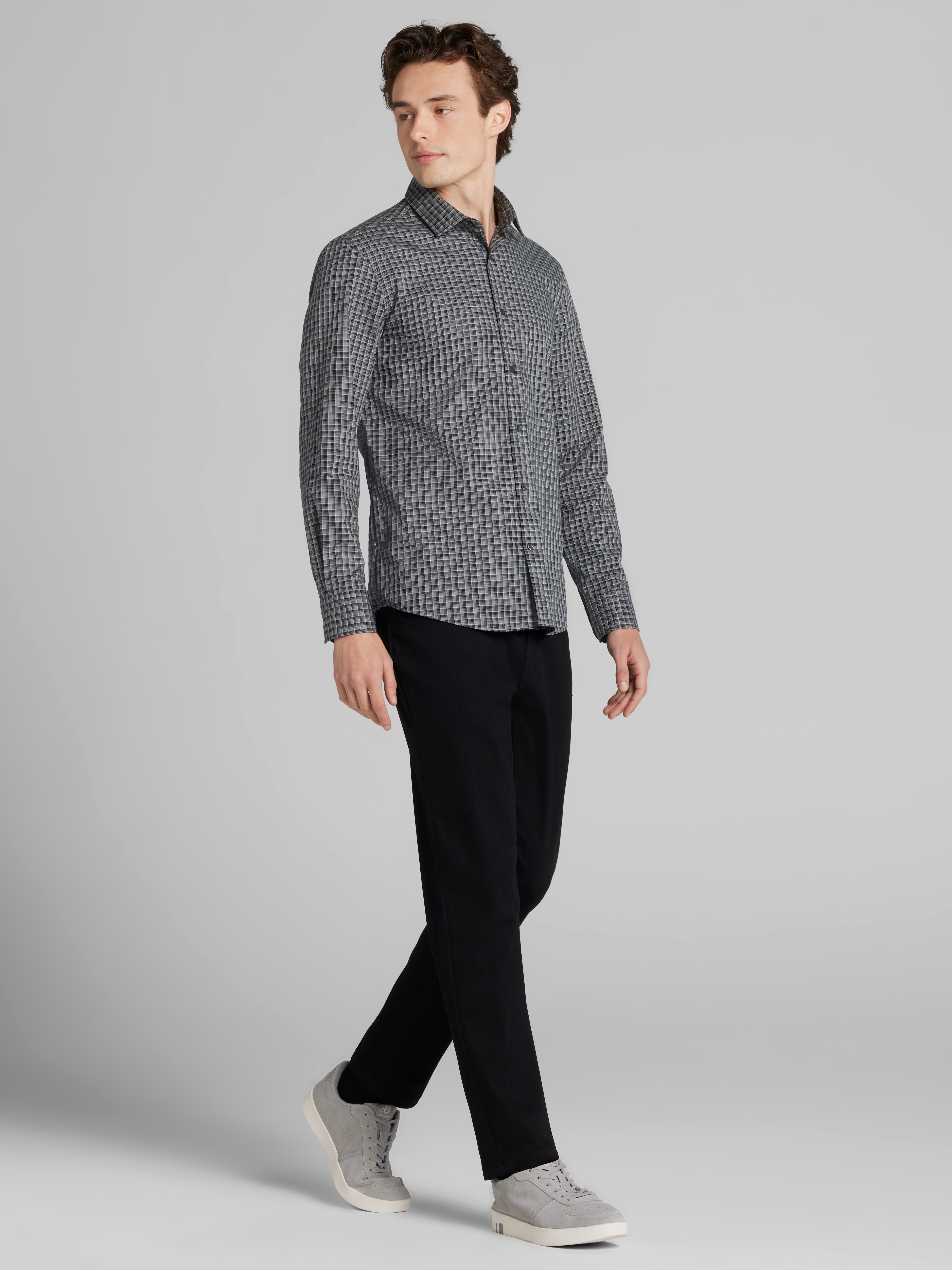 CHILLFLEX Slim Fit 4-Way Stretch Button Up Shirt