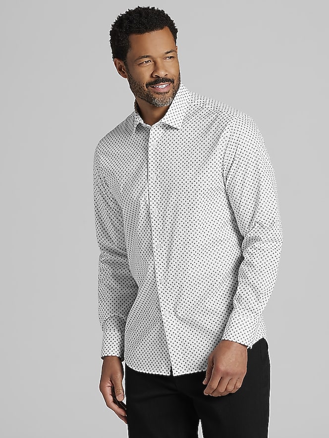 Awearness Kenneth Cole CHILLFLEX Slim Fit 4-Way Stretch Button Up Shirt