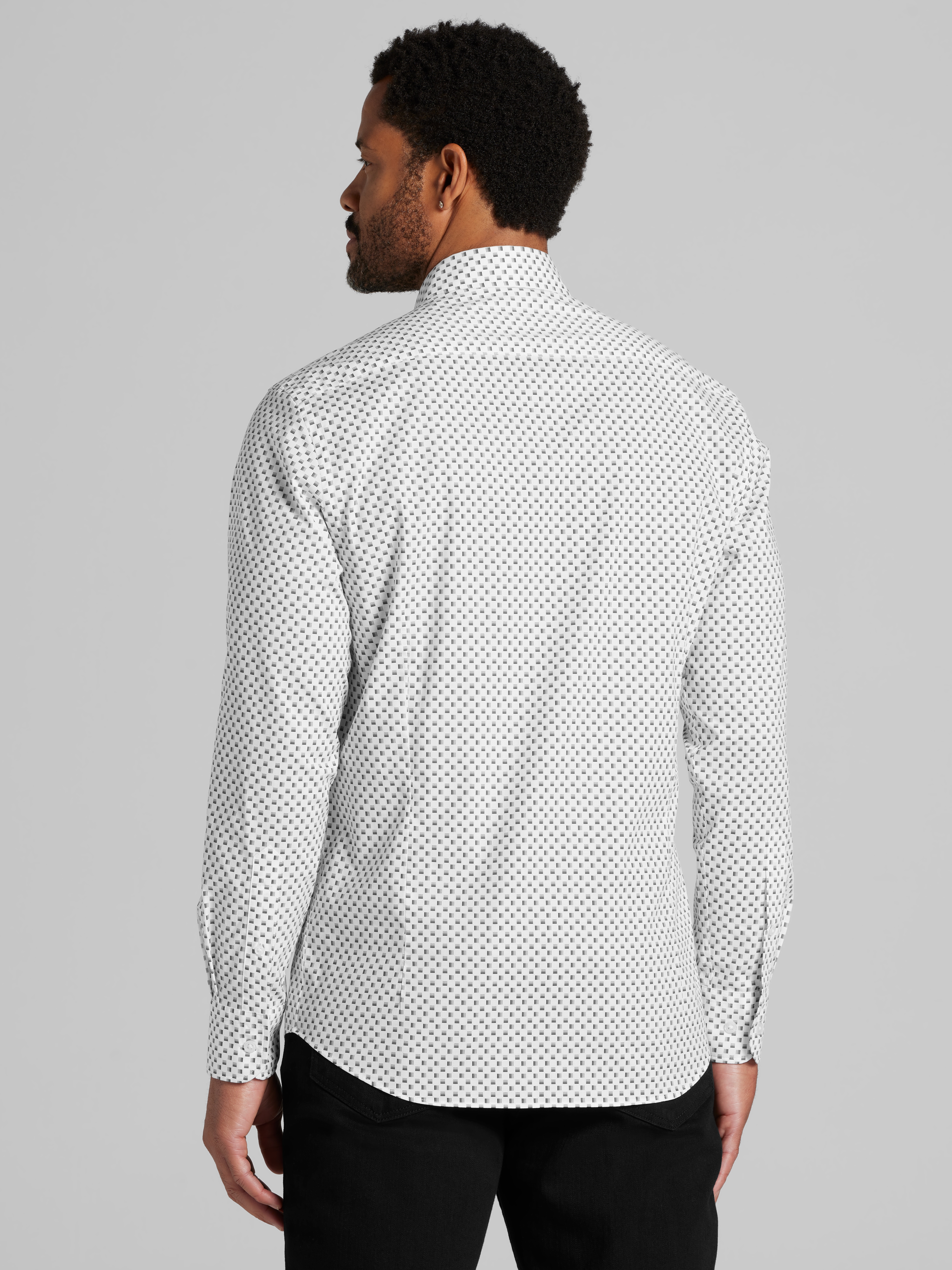 CHILLFLEX Slim Fit 4-Way Stretch Button Up Shirt