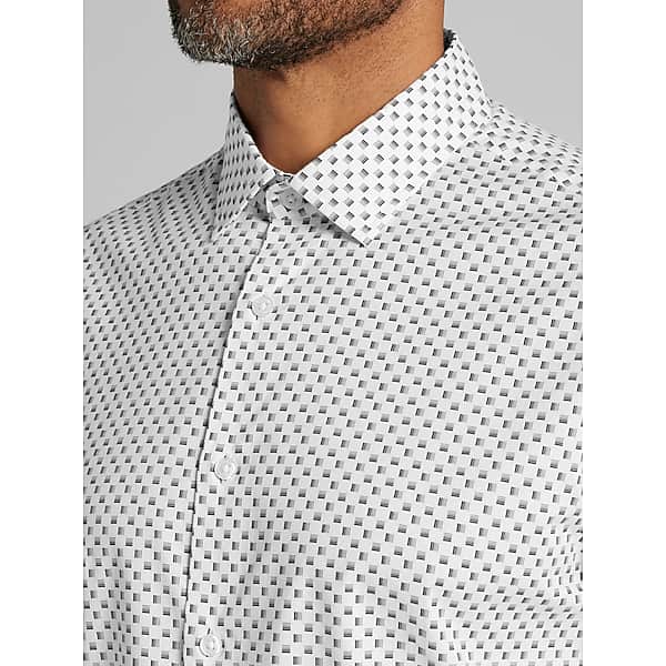 Awearness Kenneth Cole Big & Tall Men's CHILLFLEX Button Up Shirt Black - Size: 2XLT