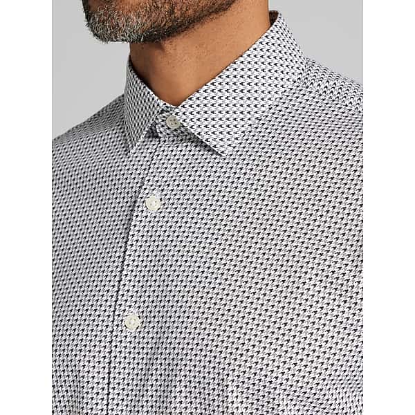 Awearness Kenneth Cole Men's CHILLFLEX Button Up Shirt Black - Size: Medium