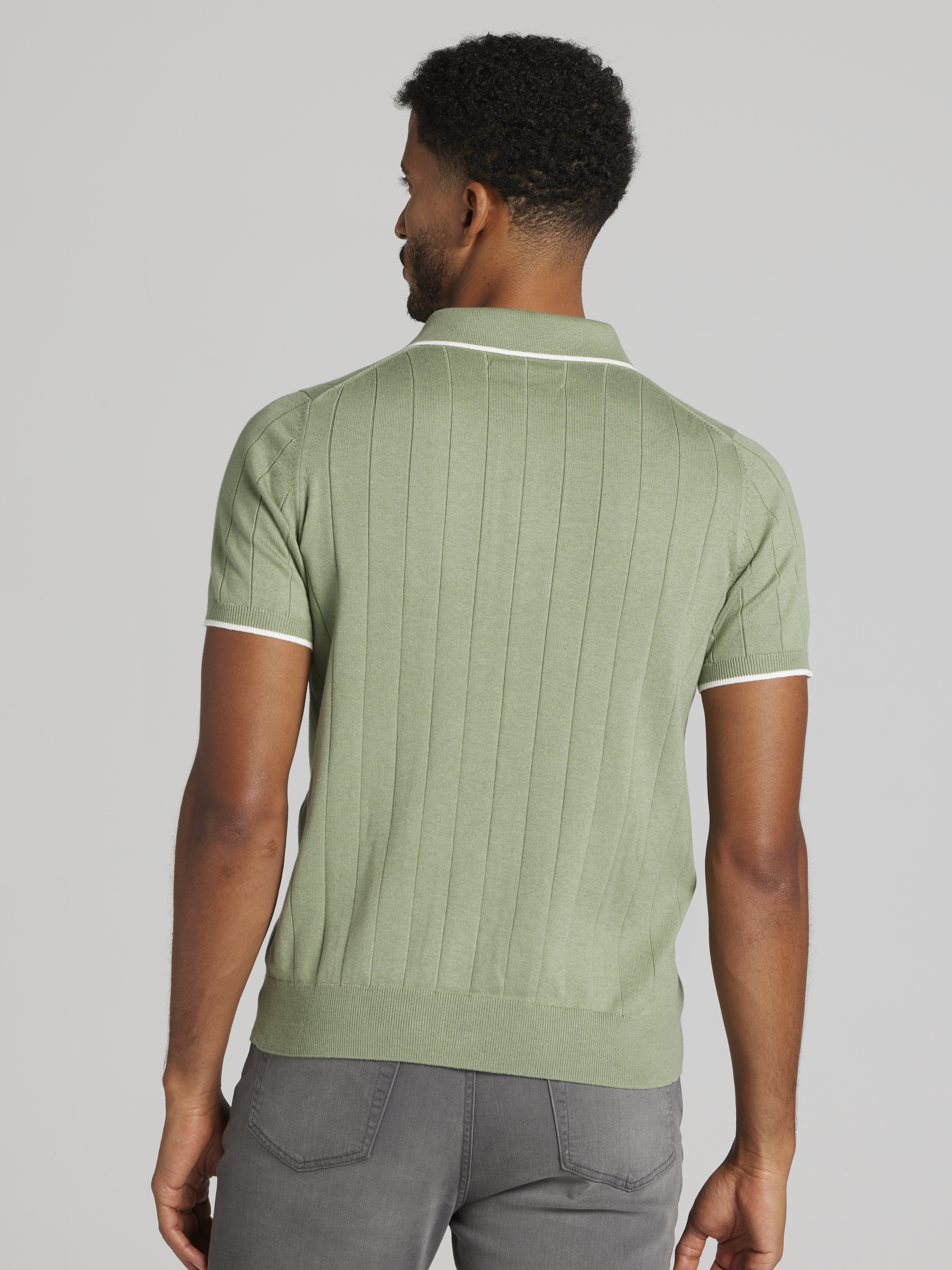 Modern Fit Lightweight Button Front Sweater