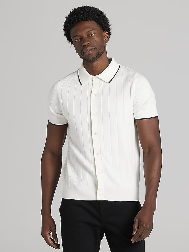 Joseph Abboud Lightweight Button Front Sweater